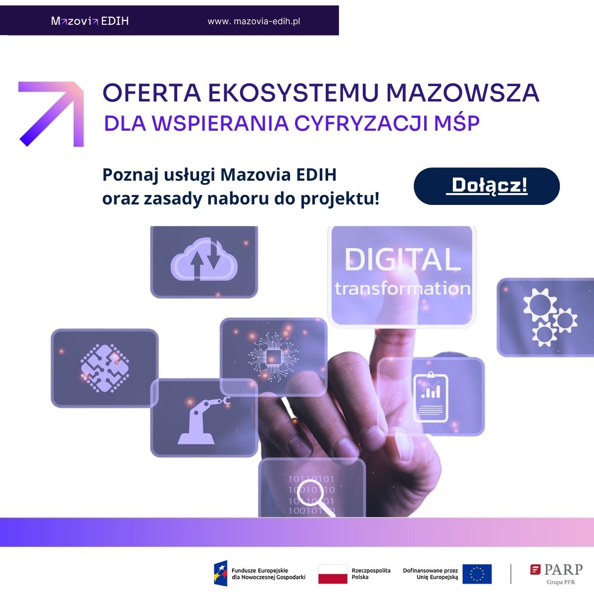 Oferta ekosystemu Mazowsza dla wspierania cyfryzacji MŚP